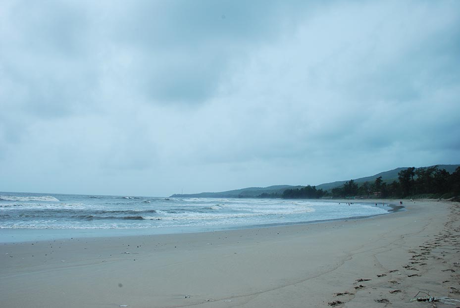 The beach at Kashid is quiet nice, and has fine white sand.
