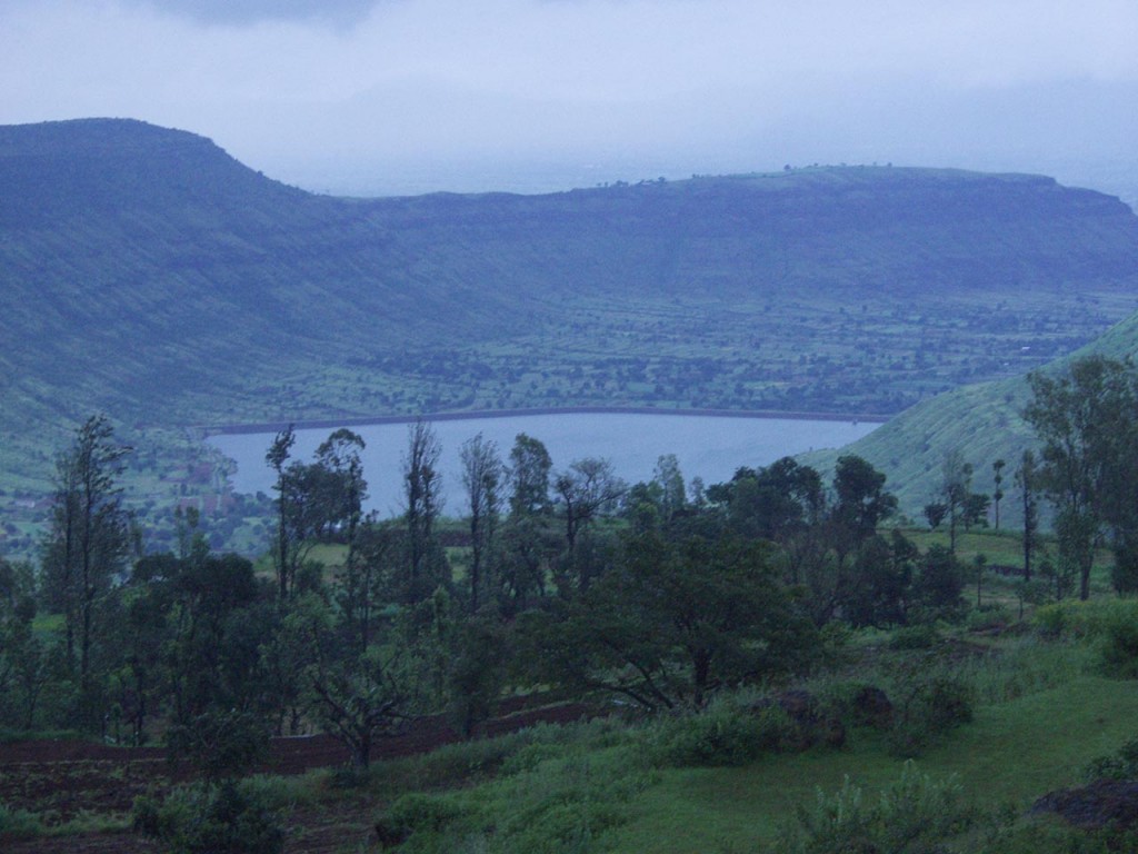 The lake visible from Panchgani