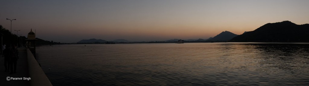 Fateh Sagar Lake at Udaipur.