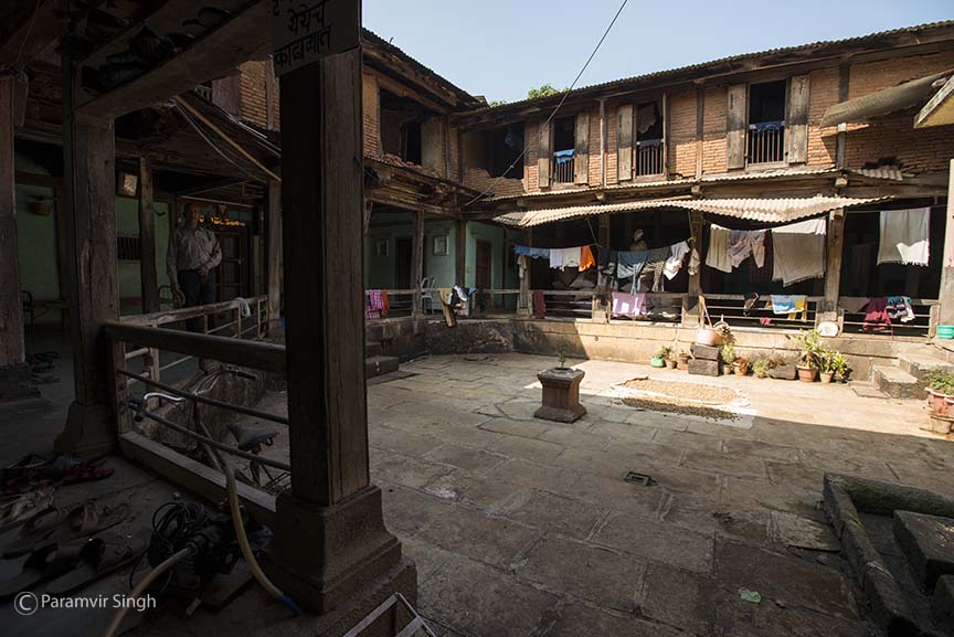 Courtyard of a house near Bhor Rajwada