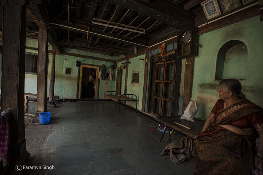 Inside a house near Bhor Rajwada