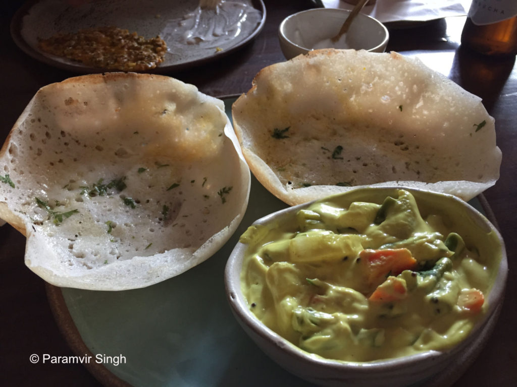 Appams and Stew at Cafe Pondi in Pune