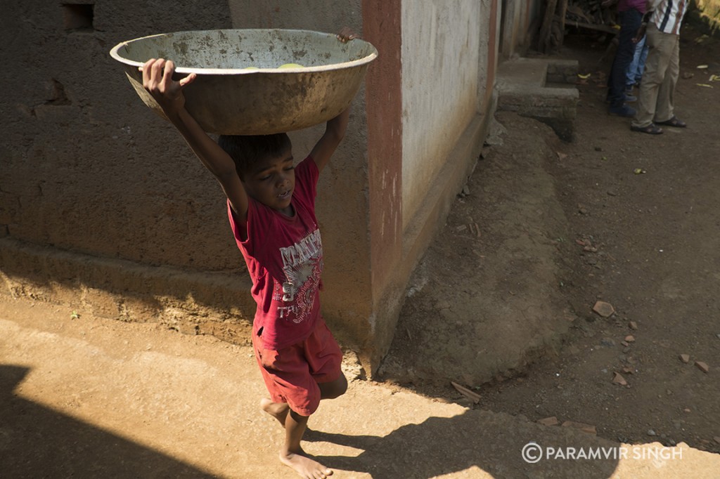 Child in Walwande Village, Maharashtra