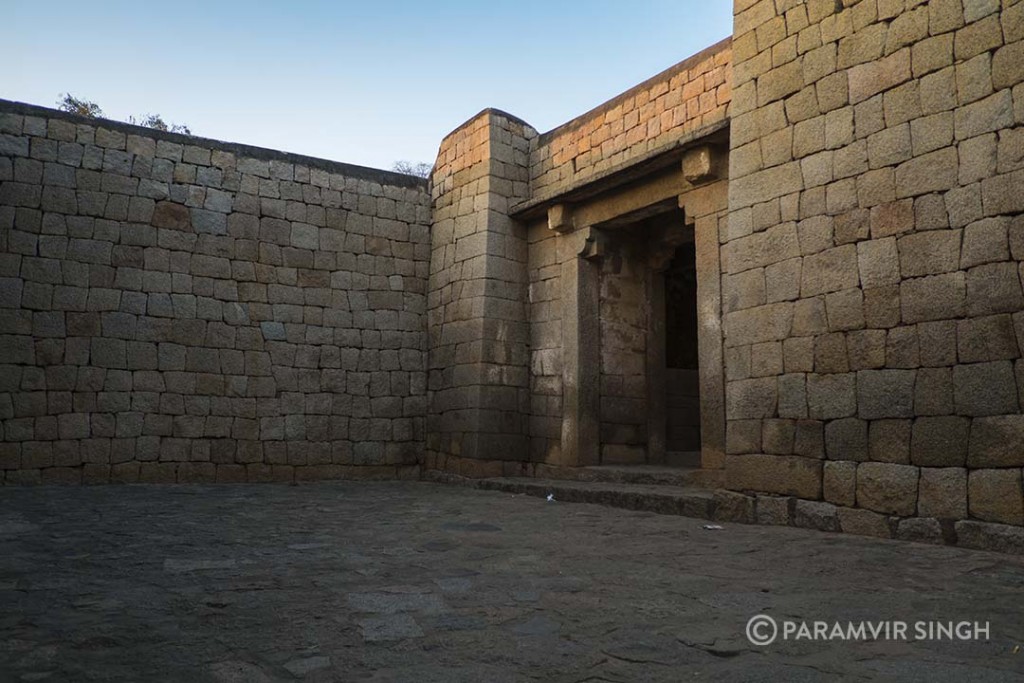 Love these doors and stone walls.