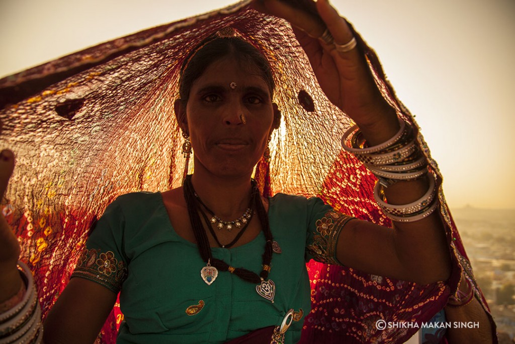 Up and close with a folk artist.