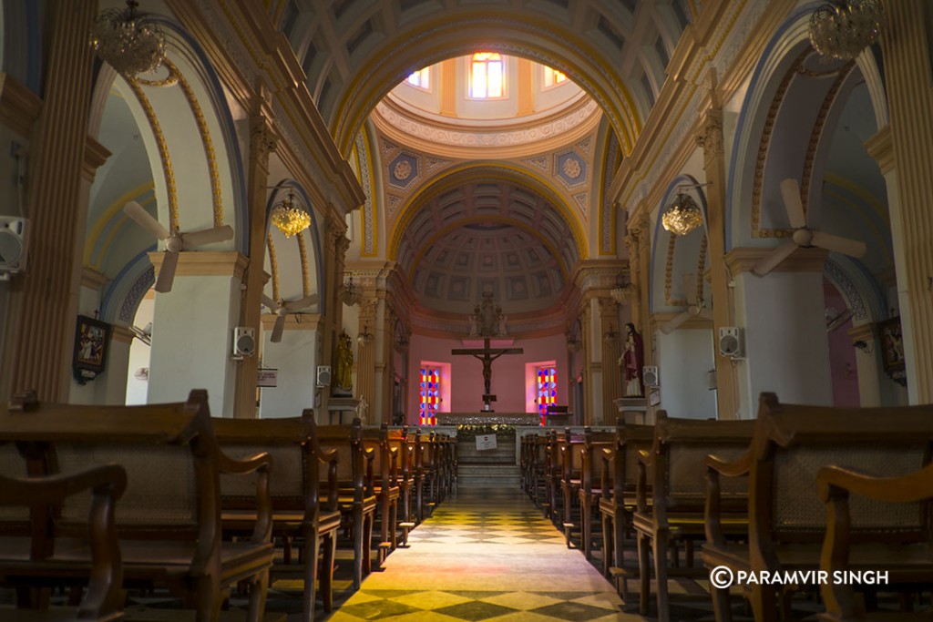 Inside the Church Of Our Lady of Angels