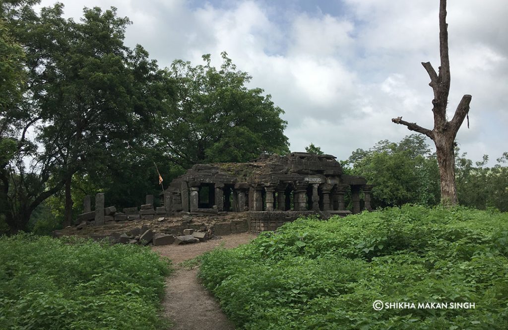 Temple inside Lonar.