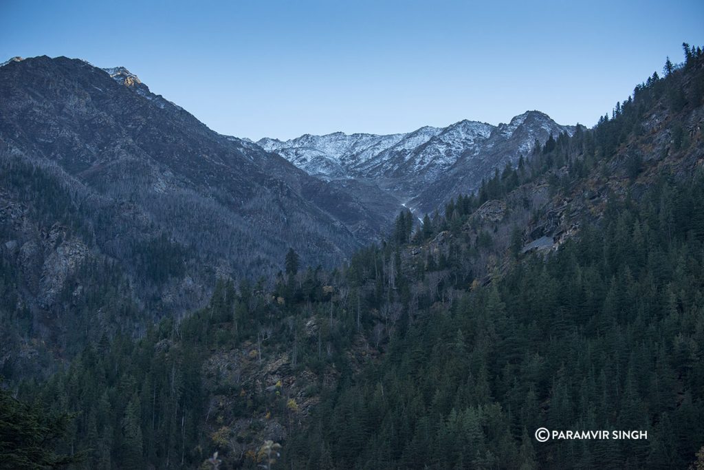 Snow Covered Peaks.