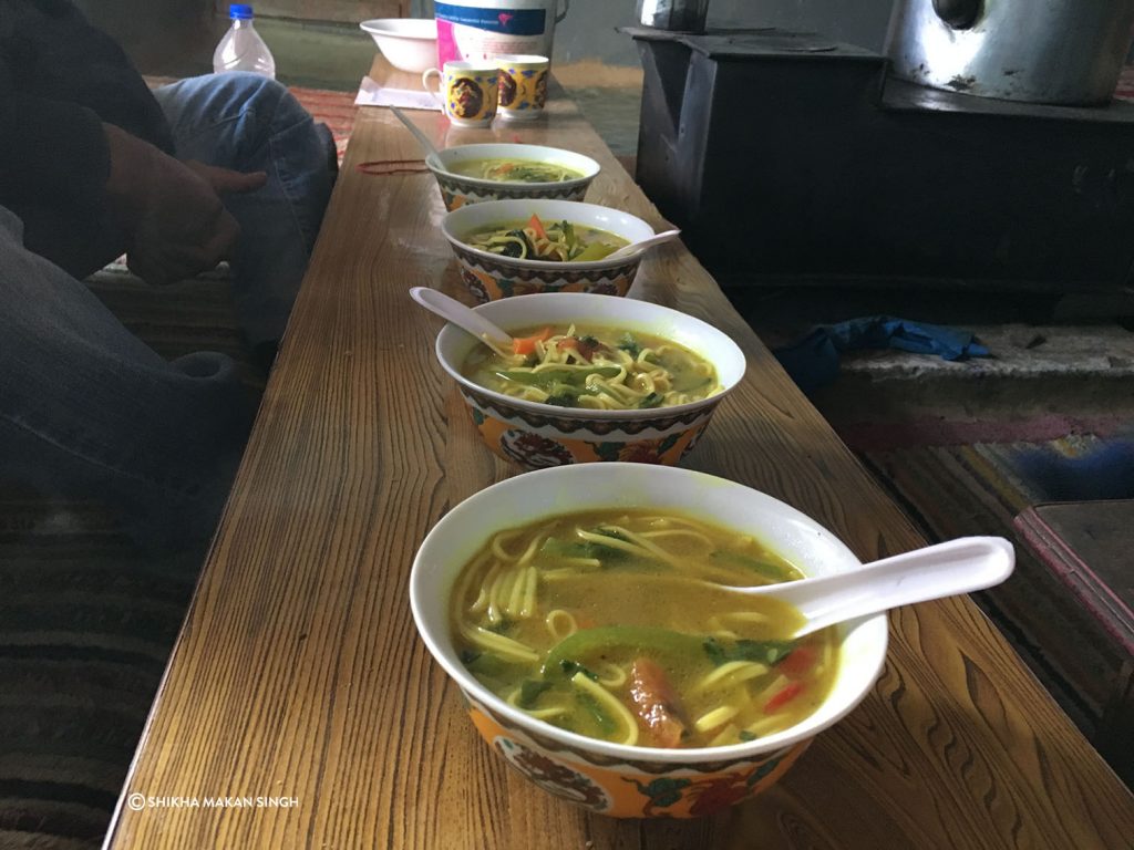 Traditional food, Spiti Valley, Himachal Pradesh, India