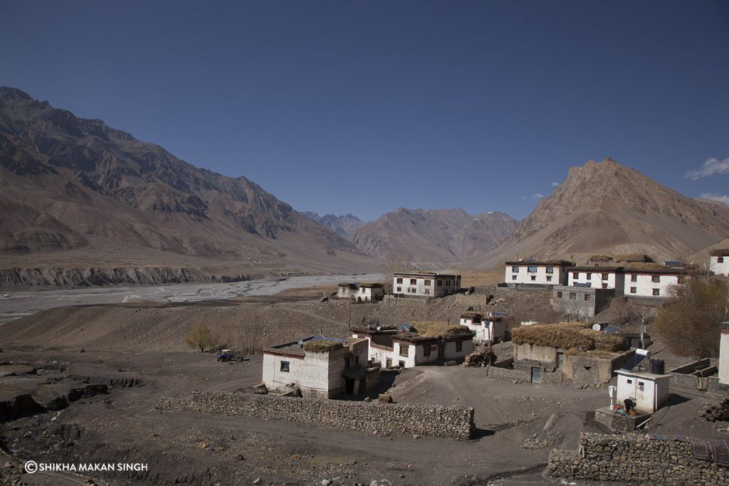 Traditional homes, Spiti Valley, India