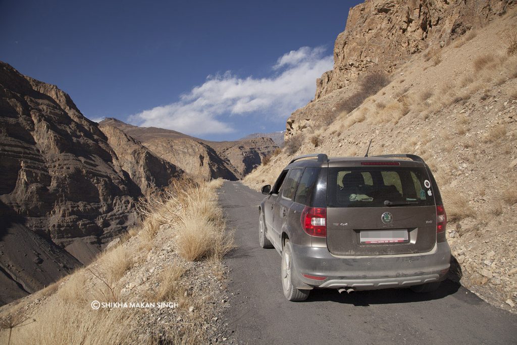 On the road, Spiti Valley, Himachal Pradesh India