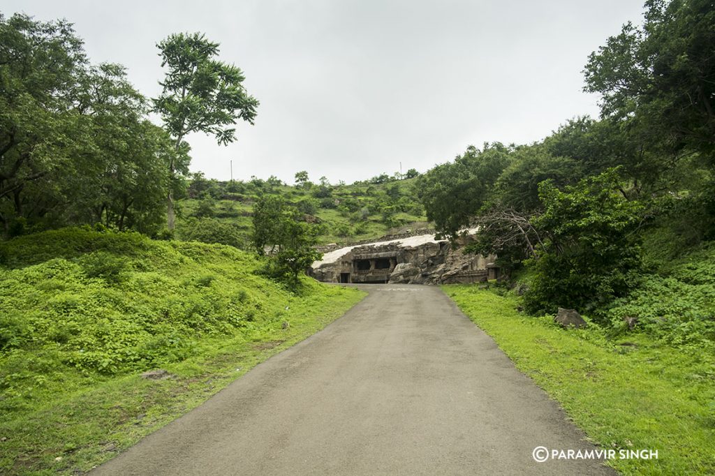 Approach to Ellora Caves, India