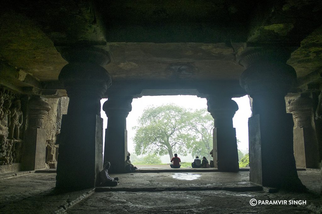 Inside Ellora Caves, India