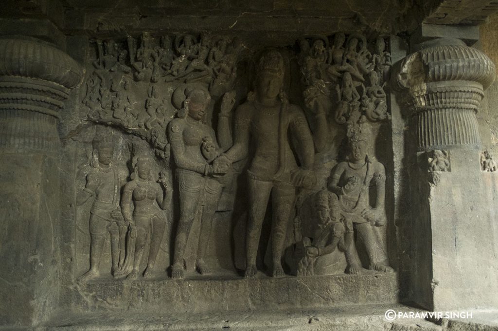 Inside Ellora Caves, India