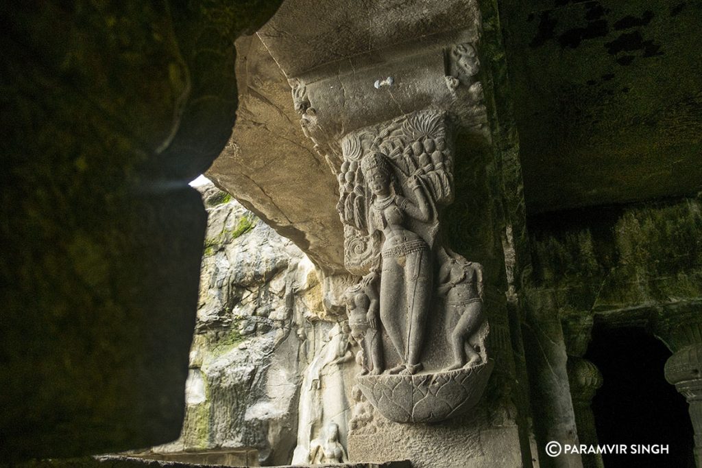 Inside Ellora Caves, India