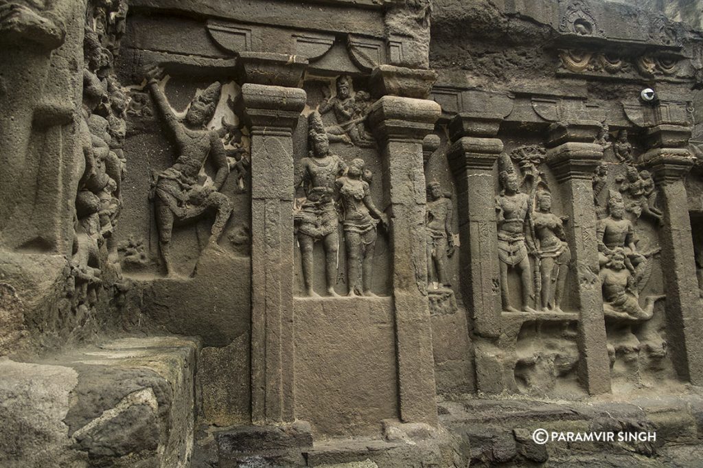 Details at Kailasa Temple, Ellora Caves, India