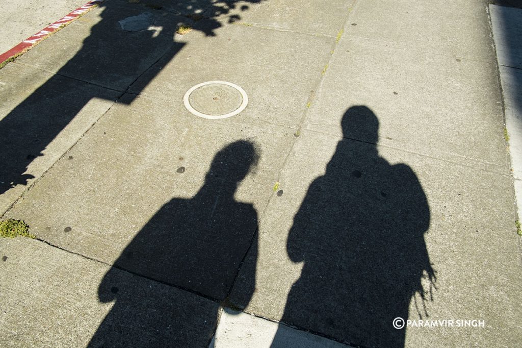 Shadow portrait, San Francisco.