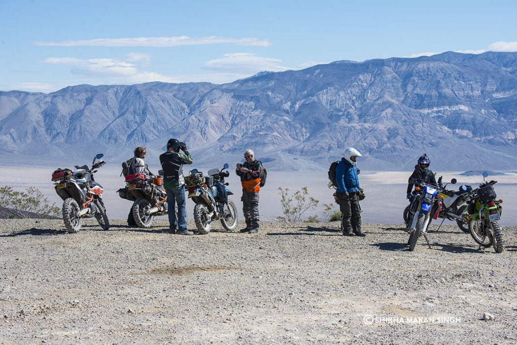 Motorcyclists in Death Valley National Park