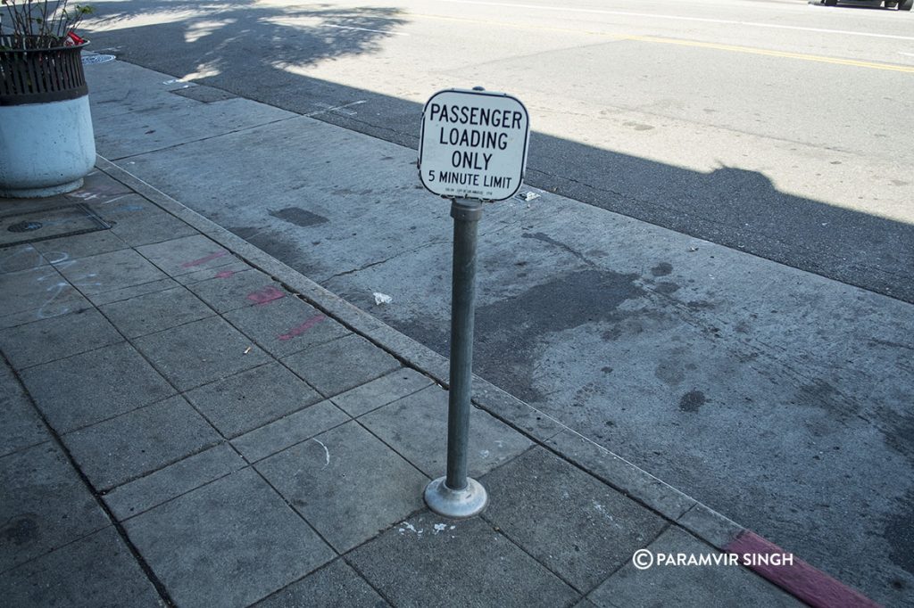 Parking notice on Yucca Street, Los Angeles