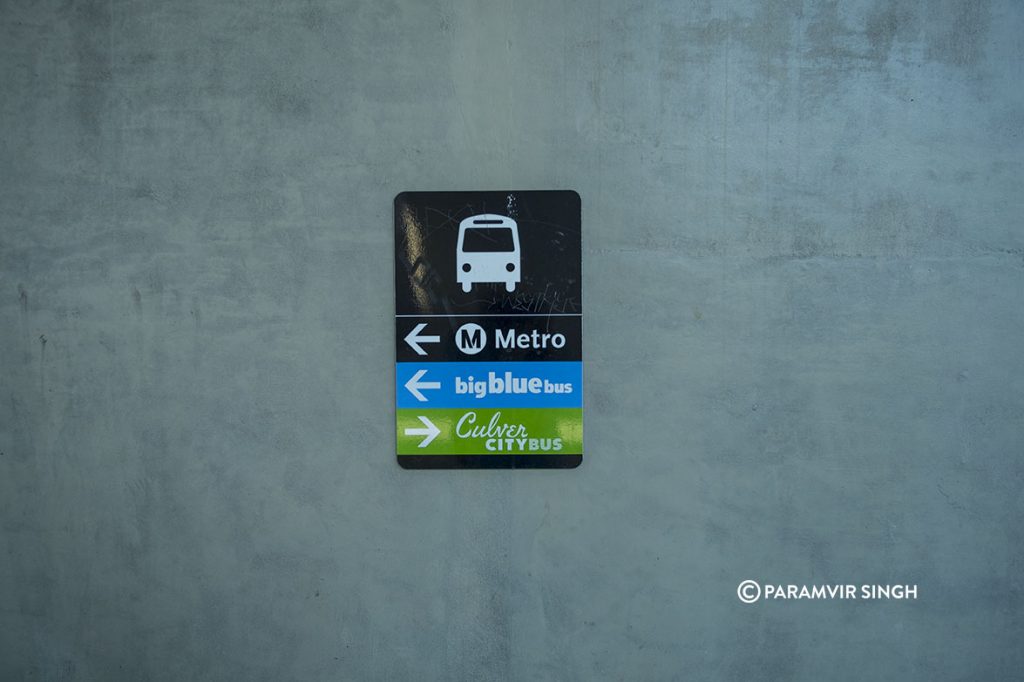 Public Transport options in Los Angeles.