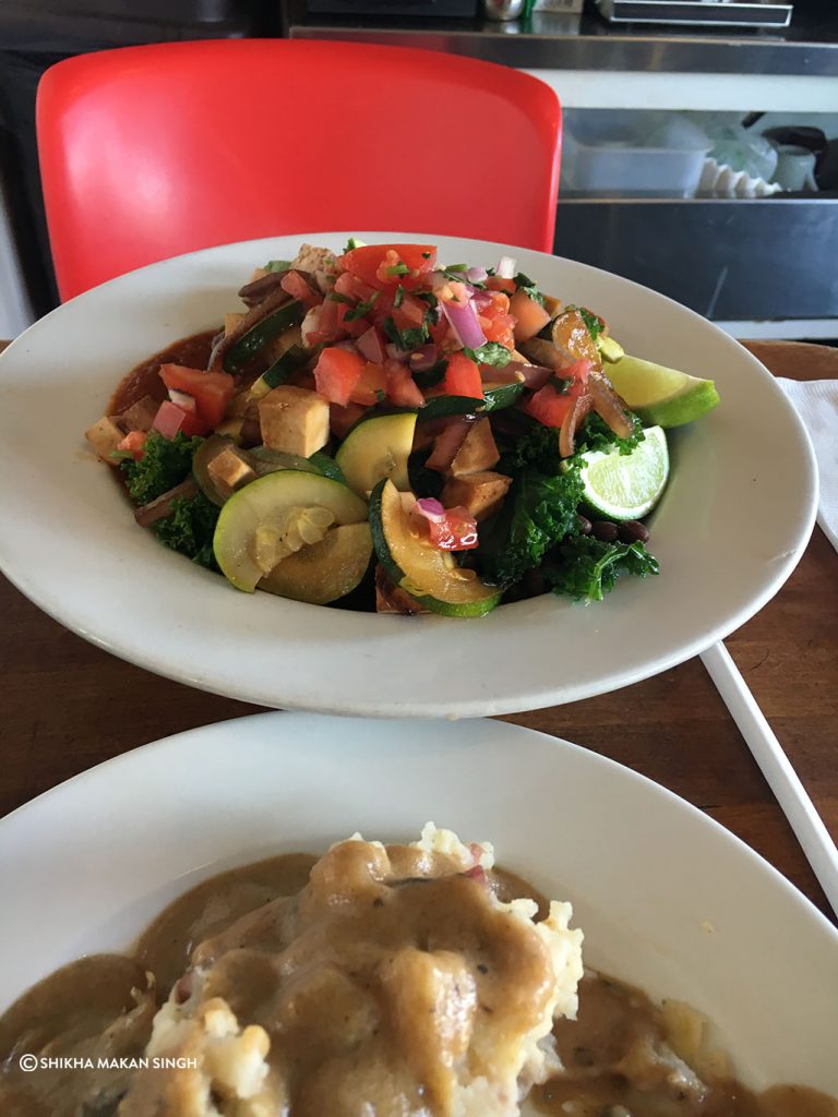 Flore Vegan Restaurant food in Los Angeles