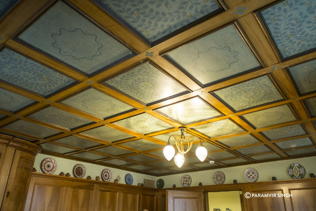 Ceiling at the Guesthaus Zum Kreuz.