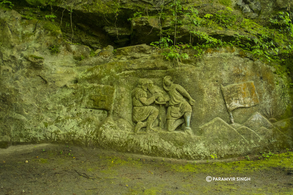 rock carvings in Safenwil woods