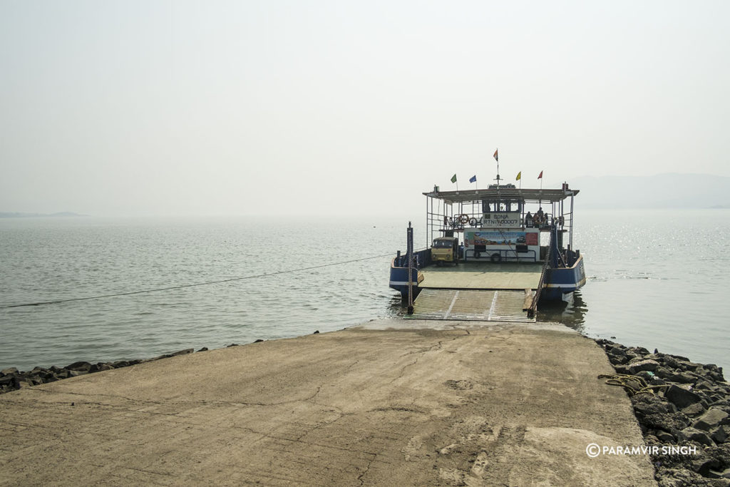 Ferry across creek