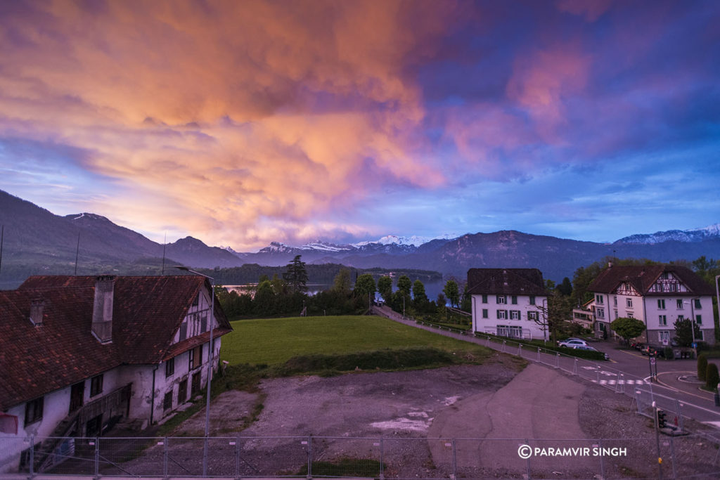 The morning view from Gasthaus zum Kreuz