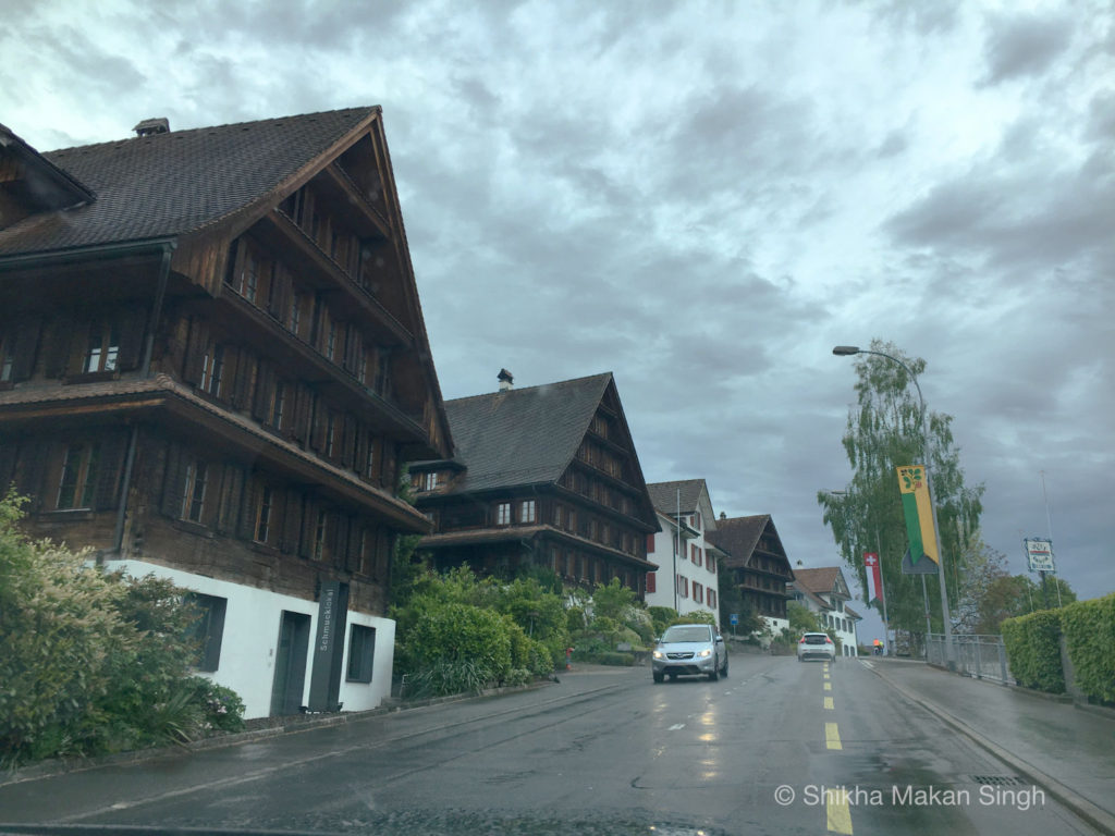 Driving towards Mount Rigi