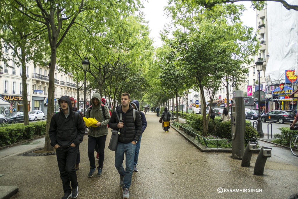 At the Boulevard de Clichy, Paris