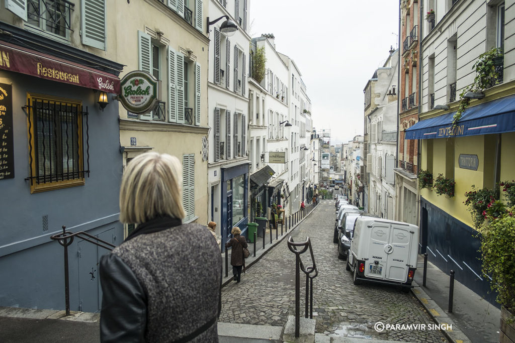 Walking up Montmartre