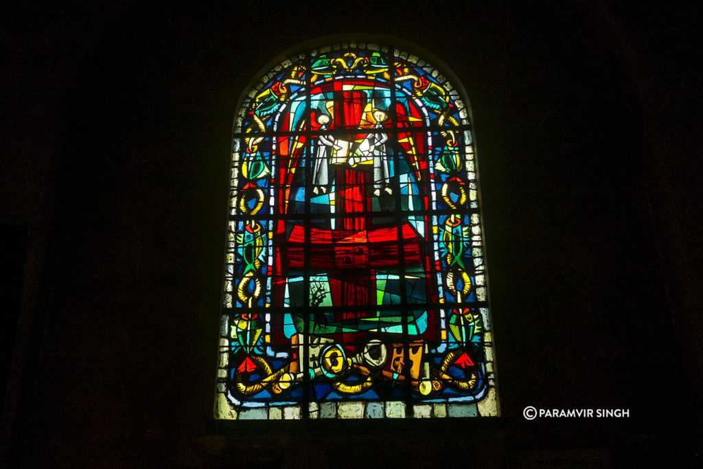 Stained Glass work at The Church of Saint Peter of Montmartre