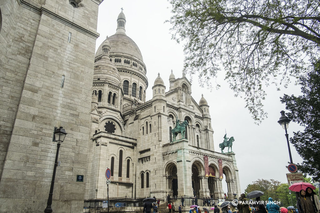 The Basilica of the Sacred Heart of Paris, commonly known as Sacré-Cœur Basilica
