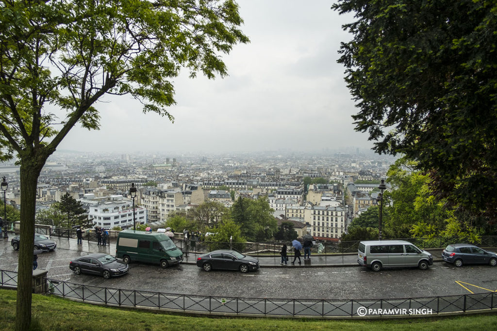 View from the Sacré-Cœur Basicila on Montmartre, Paris