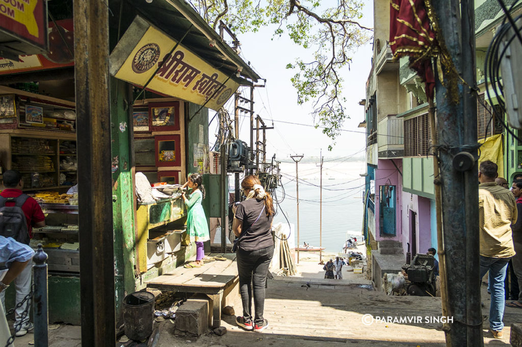 A typical Benaras sweet shop.