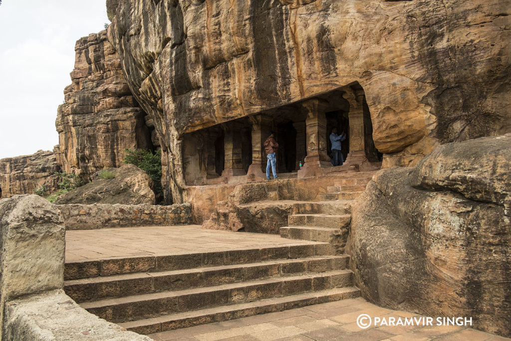 Entering Cave 4 of Badami caves