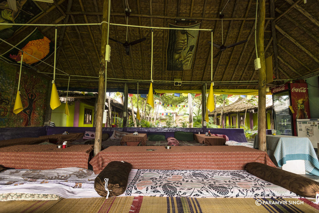 Cafe in Hippy Island Hampi