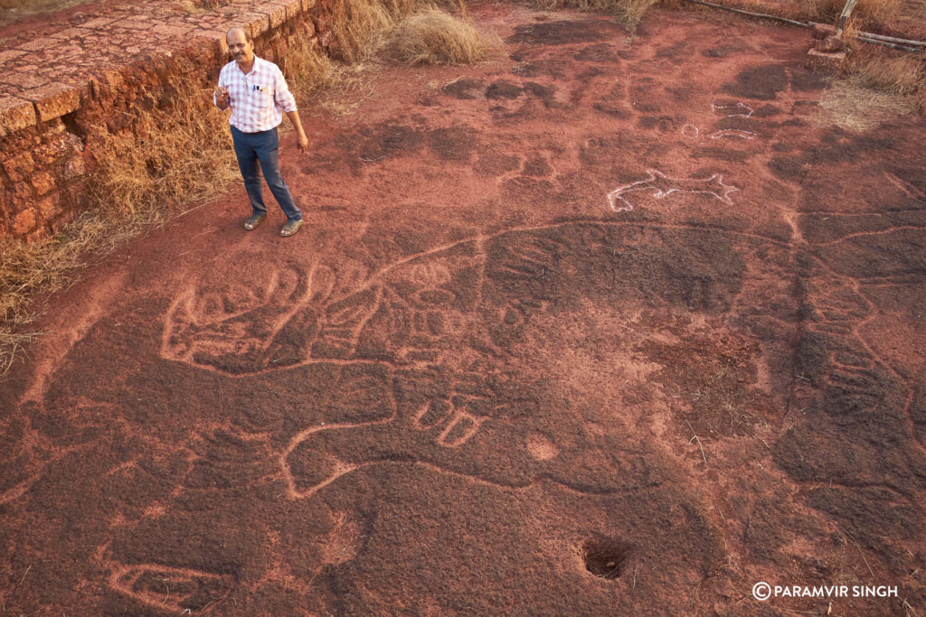 Petroglyphs in Ratnagiri